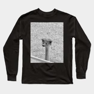 Peeping Ostrich Long Sleeve T-Shirt